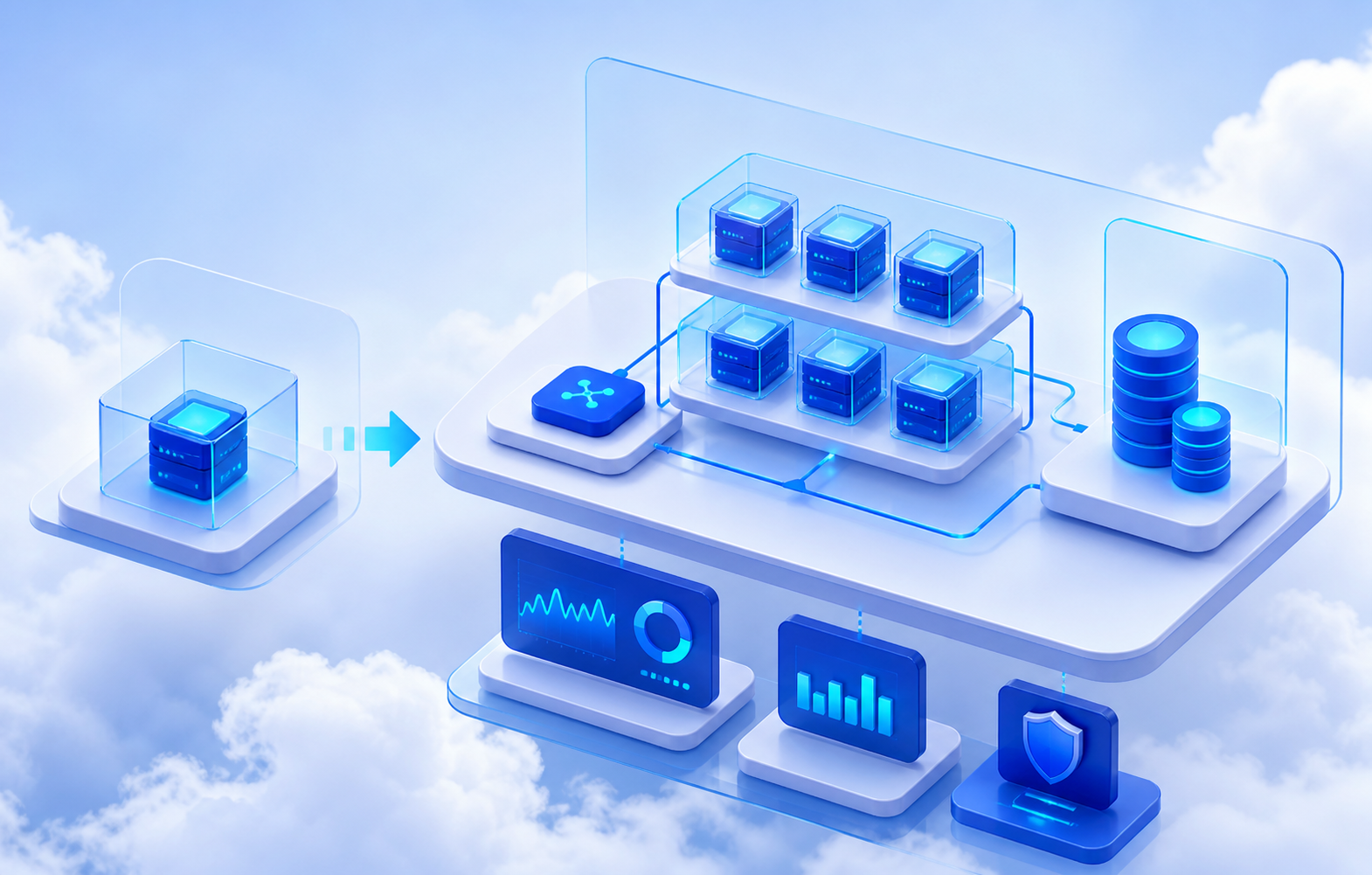 تصویر راهکار زیرساخت استارتاپ و SaaS
